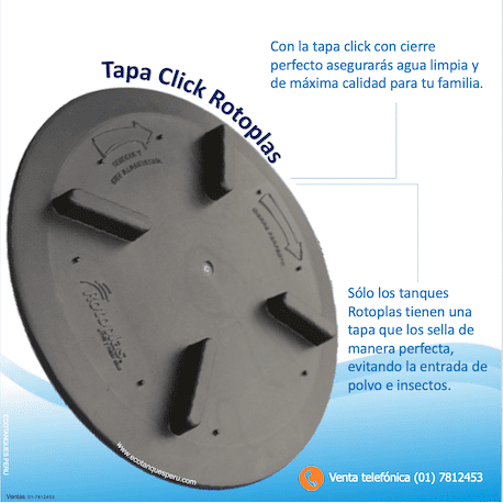 Tapa Click 18" Rotoplas